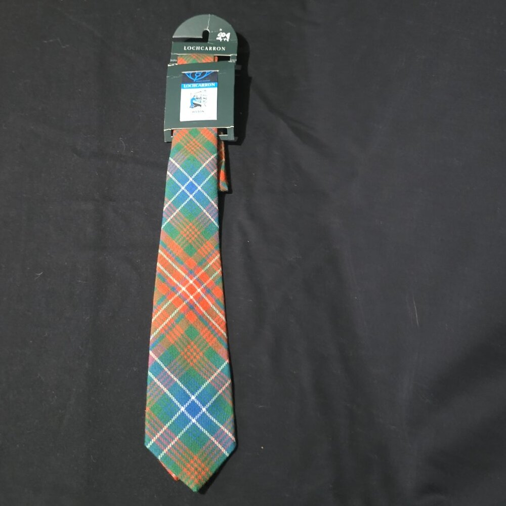 NWT - Lochcarron Made in Scotland Wool Necktie - WILSON TARTAN